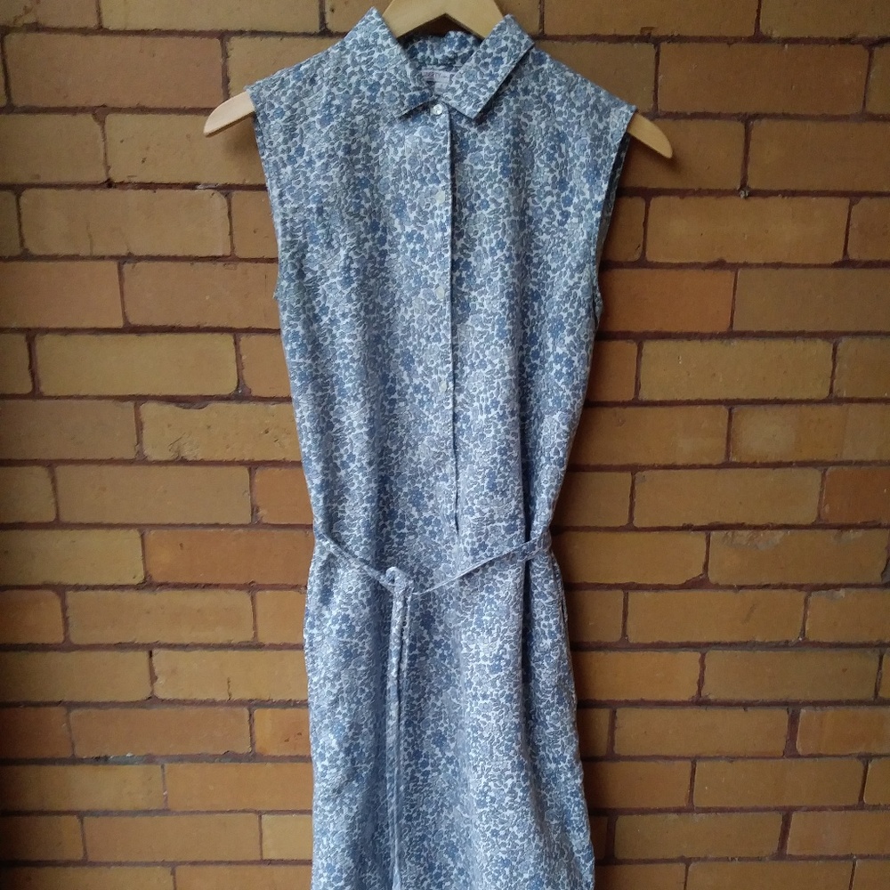UNIQLO x LIBERTY OF LONDON linen floral shirtdress